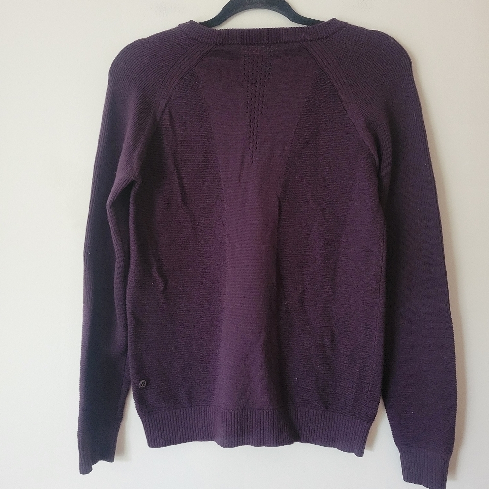 Lululemon Simply Wool Sweater Black Cherry Size Small - Picture 3 of 7